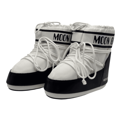 Moon Boot Icon Nylon Low Boot 'White Black'