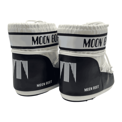 Moon Boot Icon Nylon Low Boot 'White Black'