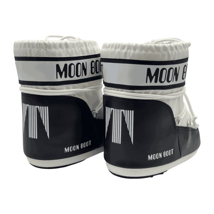 Moon Boot Icon Nylon Low Boot 'White Black'
