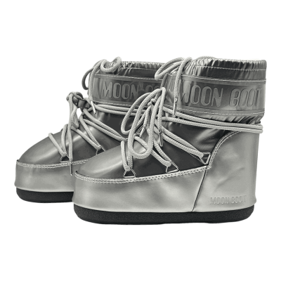 Moon Boot Icon Quilt Low Boot 'Silver Grey'