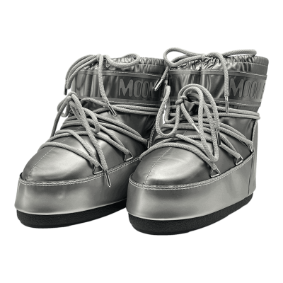 Moon Boot Icon Quilt Low Boot 'Silver Grey'