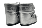 Moon Boot Icon Quilt Low Boot 'Silver Grey'