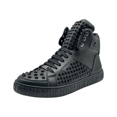 Philipp Plein High-Top Spike Star 'Black'