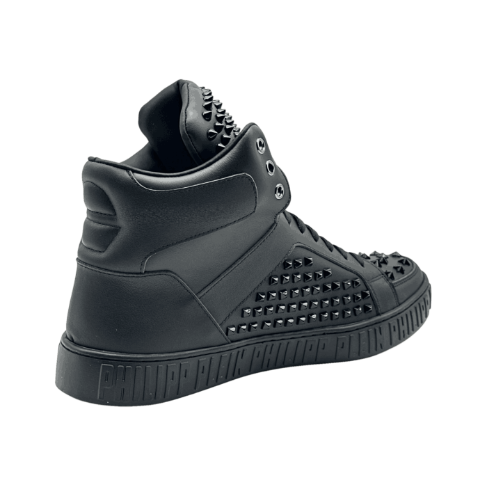 Philipp Plein High-Top Spike Star 'Black'