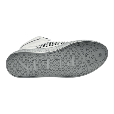 Philipp Plein High-Top Spike Star 'White'
