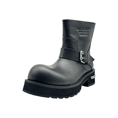 Balenciaga Venom Leather Bike Boots 'Black'
