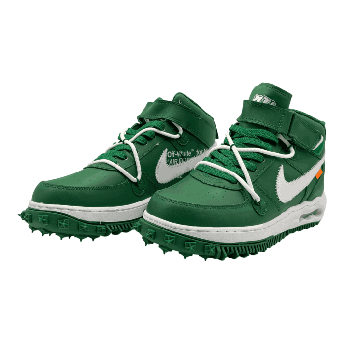 Off-White x Nike Air Force 1 Mid SP Leather 'Pine Green'